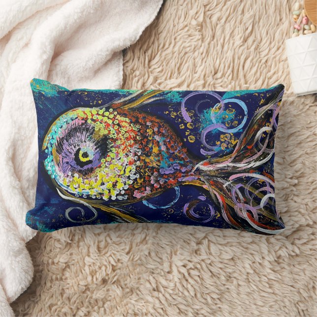 Poisson Lumbar Coussin lancer oreiller (Couverture)