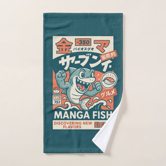 Poisson Manga (Serviette à main)