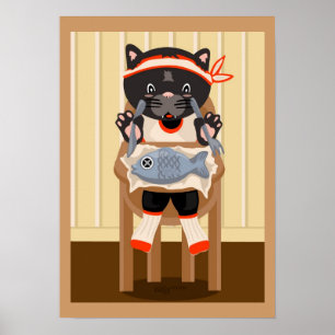 Poisson pour dîner Poster