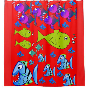 Poisson rideau de douche