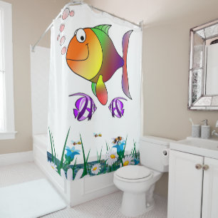 Poisson rideau de douche