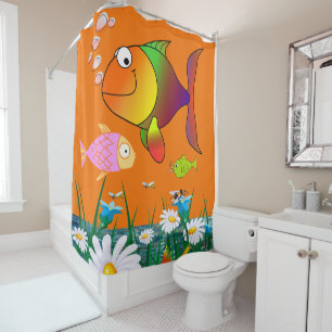 Poisson rideau de douche