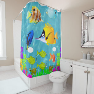Poisson rideau de douche