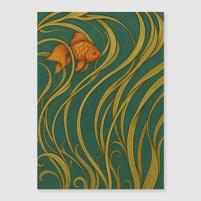 Poisson rouge Art Nouveau  (Devant)