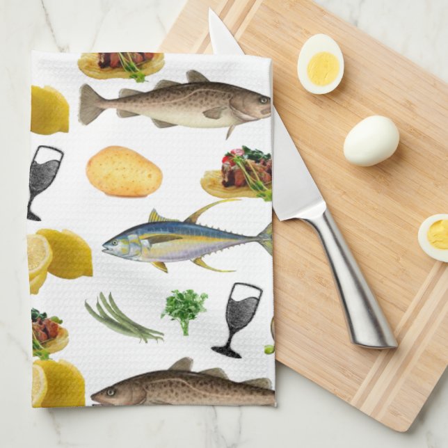Poisson Serviette main cuisine (Quart Plié)