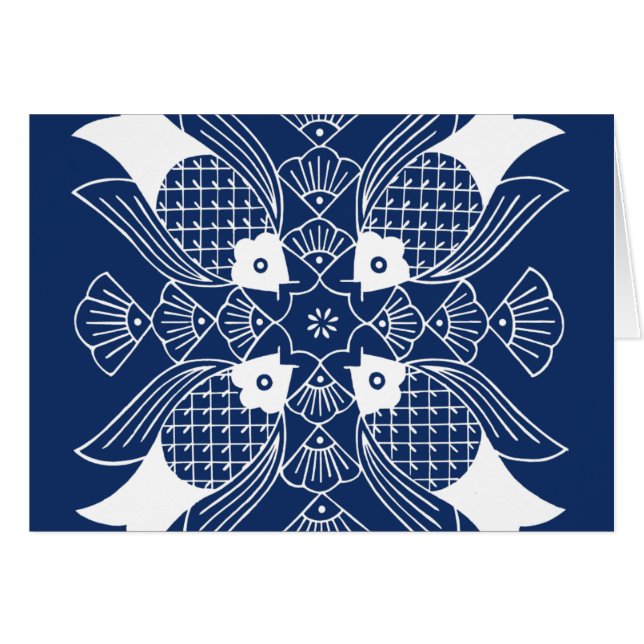 Poisson sous-marin avec Arrière - plan bleu (Devant horizontal)