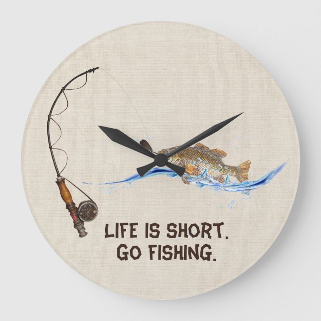 Poisson Sur Poteau De Pêche Grande Horloge (Recto)