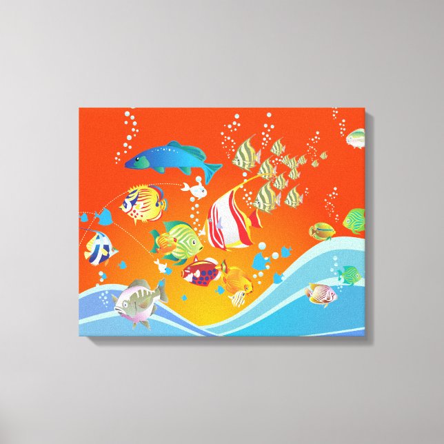 Poisson tropical dans la toile océanique (Recto)