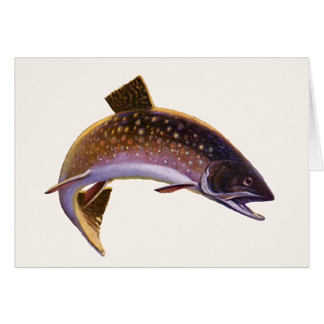 Poisson vintage, pêcheur de pêche sportive (Devant horizontal)