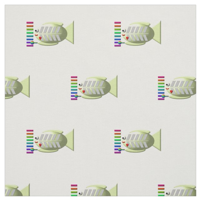 Poisson X-Ray mignon Avec Tissu Xylophone (Échantillon)