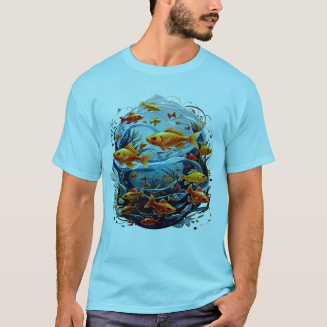 poissons aquarium t-shirt design (Devant)