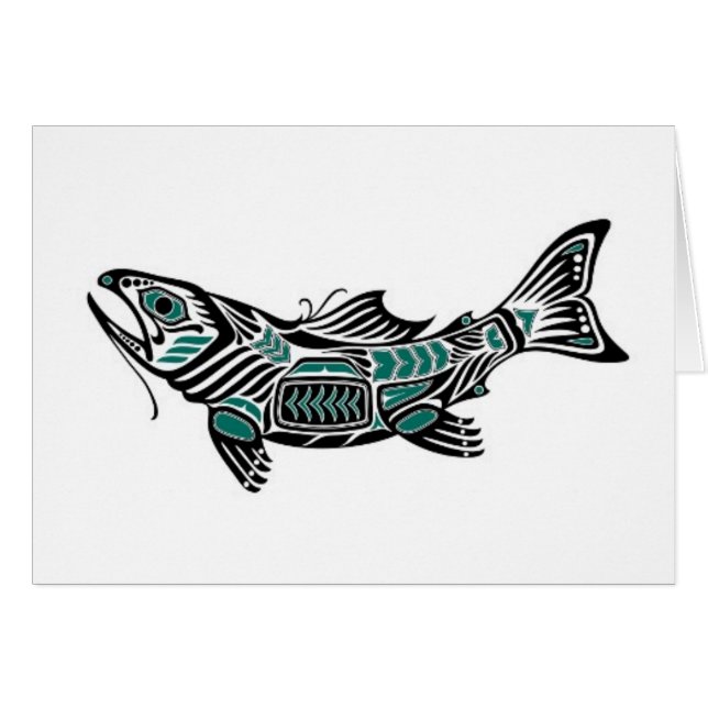 Poissons bleus et noirs turquoises d'esprit de (Devant horizontal)