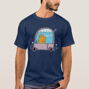 Poissons conduisant une voiture - le T-shirt des
