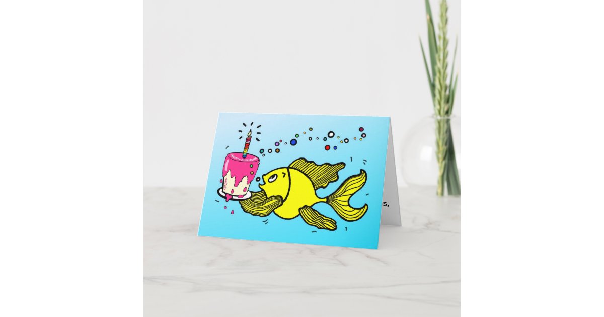 Poissons De Joyeux Anniversaire Carte De Voeux Zazzle Fr