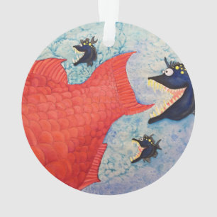 "Poissons de la chasse" avec l'attitude