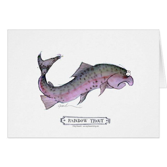 Poissons de truite arc-en-ciel, fernandes élégants (Devant horizontal)