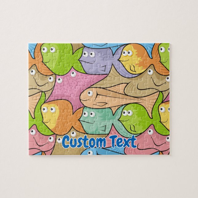 Poissons dessin animé puzzle (Horizontal)