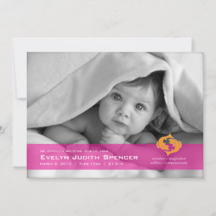 Poissons Faire-part de naissance photo poisson