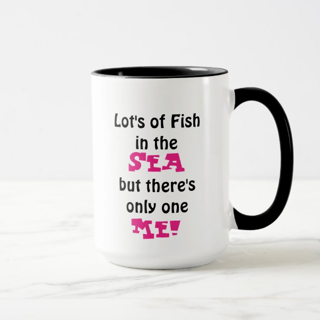 Poissons faits sur commande 341 de tasse de (Droite)
