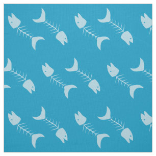 Poissons Motif tissu bleu