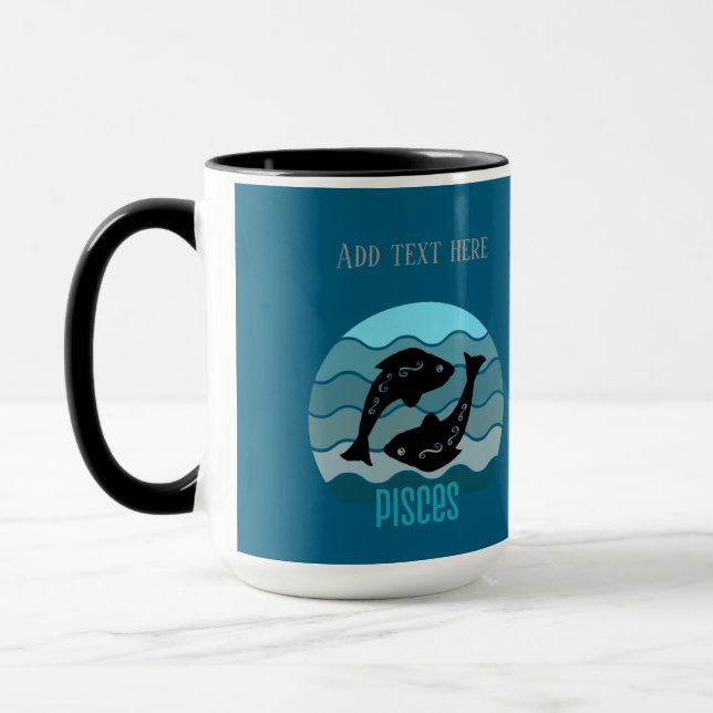 Poissons Mug personnalisable (Gauche)