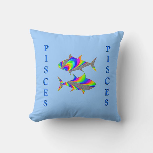 Poissons Poissons Zodiac Mojo Coussin (Recto)