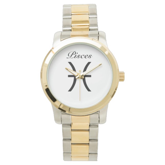 Poissons Signe du zodiaque. Montres pour dames. (devant)