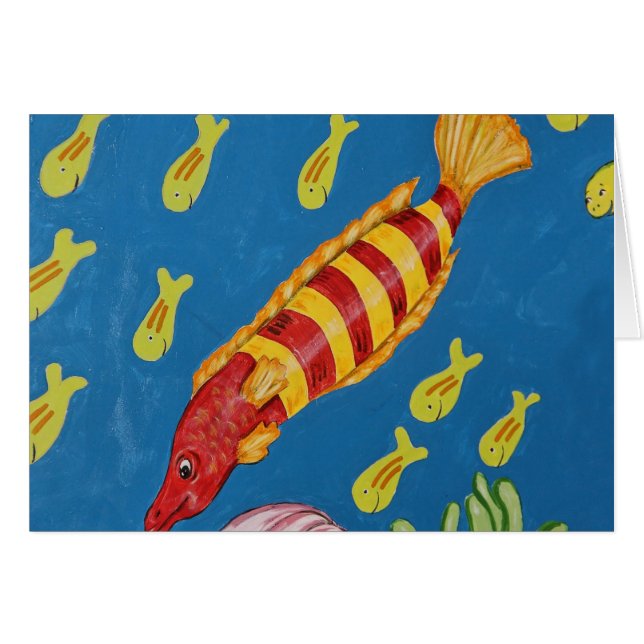Poissons tropicaux rouges et jaunes (Devant Horizontal)