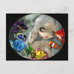 "Poissons Volants : Carte postale Arc-en-Ciel"