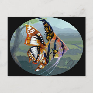 "Poissons Volants : Étude I" Carte postale