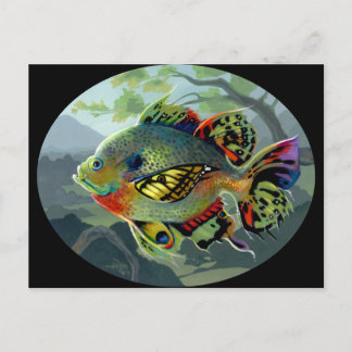 "Poissons Volants : Étude II" Carte postale
