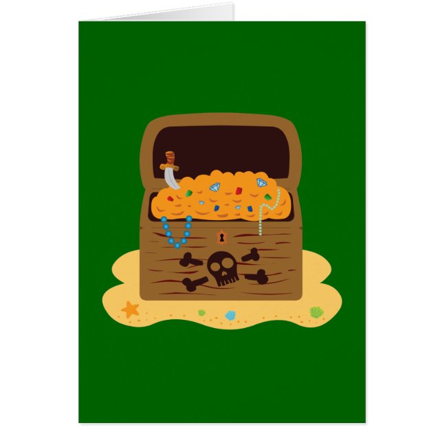 Poitrine au trésor de pirate (Devant)