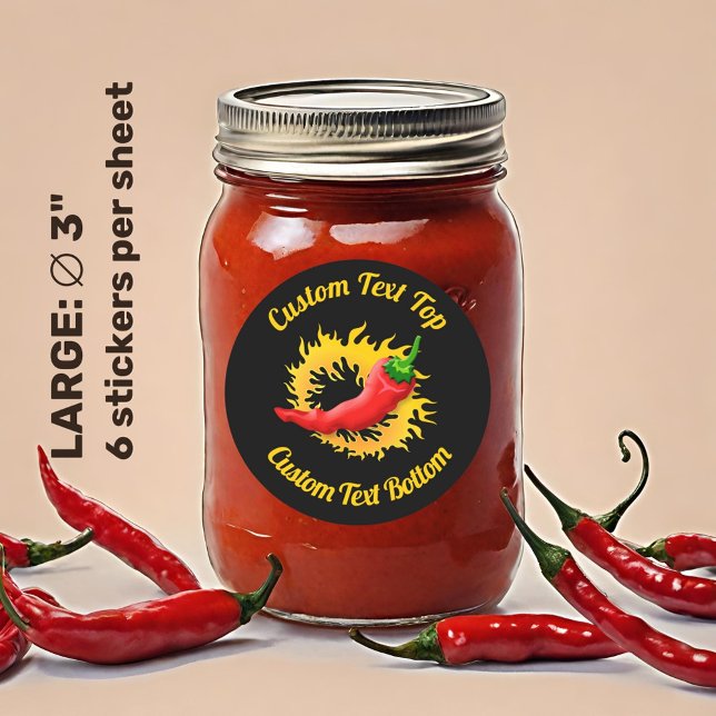 Poivre avec Sticker à flamme (Créateur téléchargé)