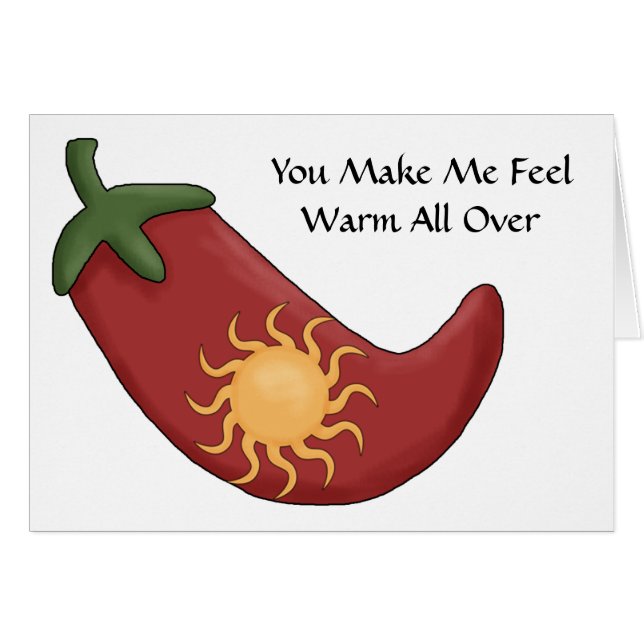 Poivre de piment rouge chaud - amour (Devant horizontal)
