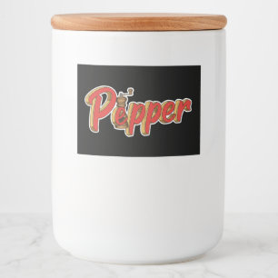 Poivre, Sticker pour Container alimentaire, par Na