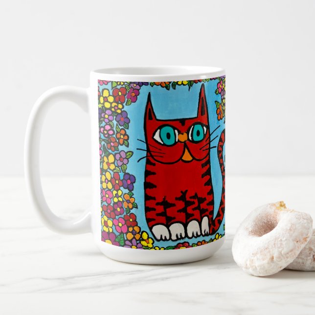 Poivrer la tasse de café du chat (Avec donut)