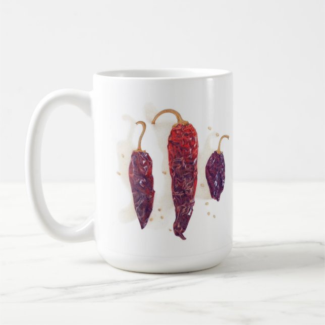 POIVRONS Grand Mug Blanc (Gauche)