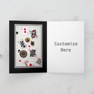 Poker Artsy Carte personnalisable pour les joueurs