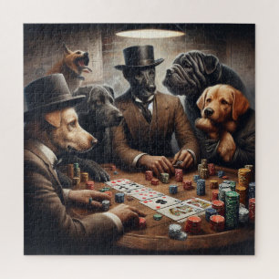 Poker Chiens Puzzle