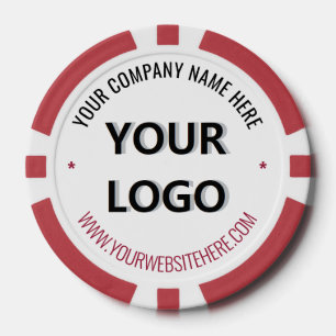 Poker Concevez votre propre entreprise Logo et jetons de