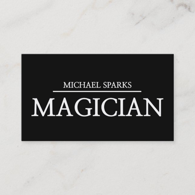 Poker de cartes Magicien Moderne (Devant)