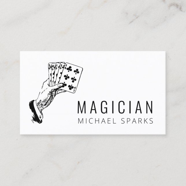 Poker de cartes Magicien Moderne (Devant)