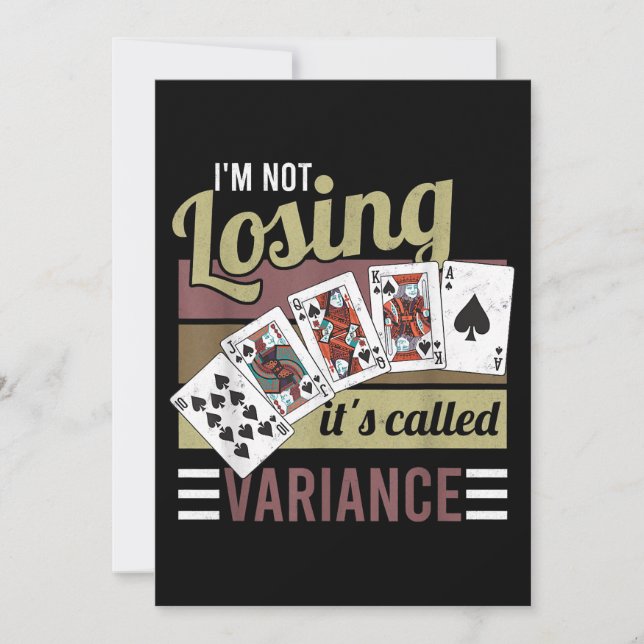 Poker de Vintage | I'm losing it's Called Variance (Devant)