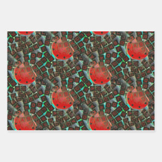 Poker Dice and Poker Chips Papier d'enveloppement 