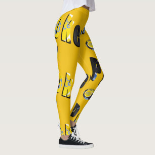Poker Finals Chips Logo Dames Leggings Jaunes