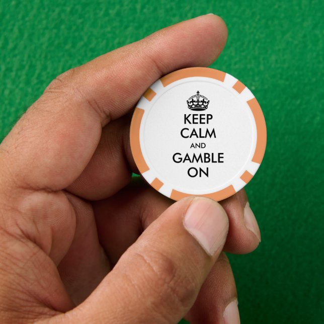 Poker Gardez calme et parier sur les jetons de casino pe (main)
