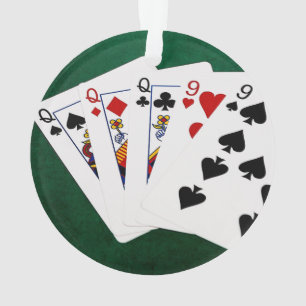 Poker Hands - Full House - Queen et Nine