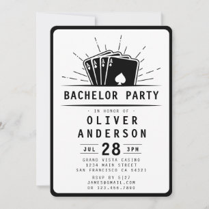 Poker moderne Bachelor Party jouer carte Casino