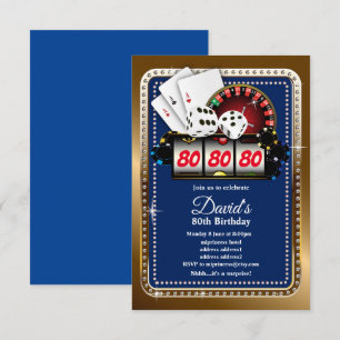 Poker Playing Card, invitation de la fête de casin