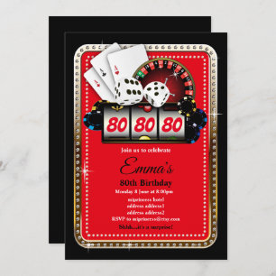 Poker Playing Card, invitation de la fête de casin